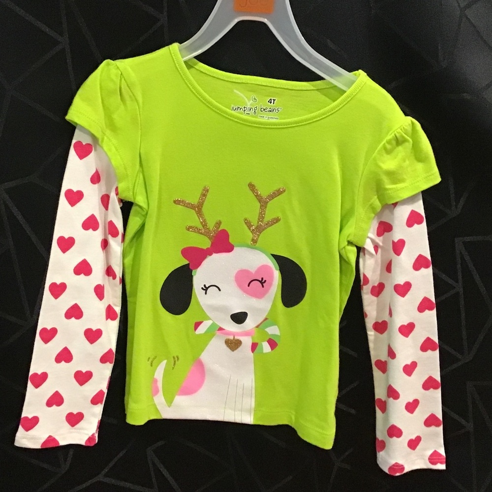NWT Girls Jumping Beans long sleeve Tshirt
